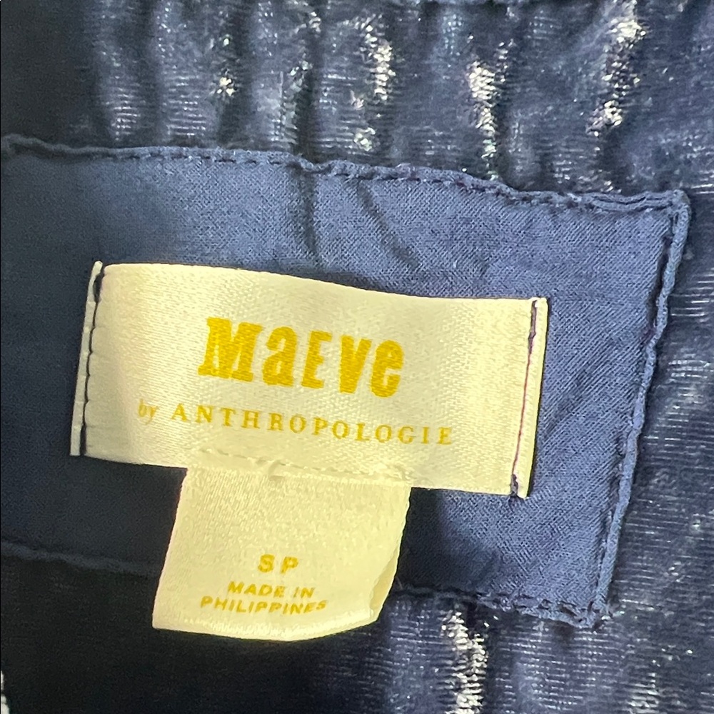 Maeve Midnight Blue Velvet Mini Dress - Picture 2 of 3